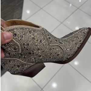 Jessica Simpson rhinestone booties